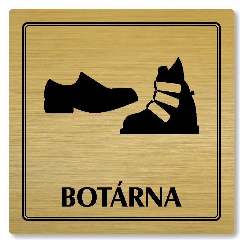 Botárna, 118x118mm, zlatá, Utah